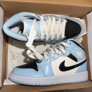 Jordan Kids' Sneakers - Light Blue, Black, and White